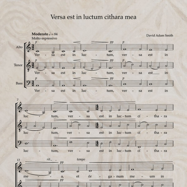 Versa est in luctum cithara mea